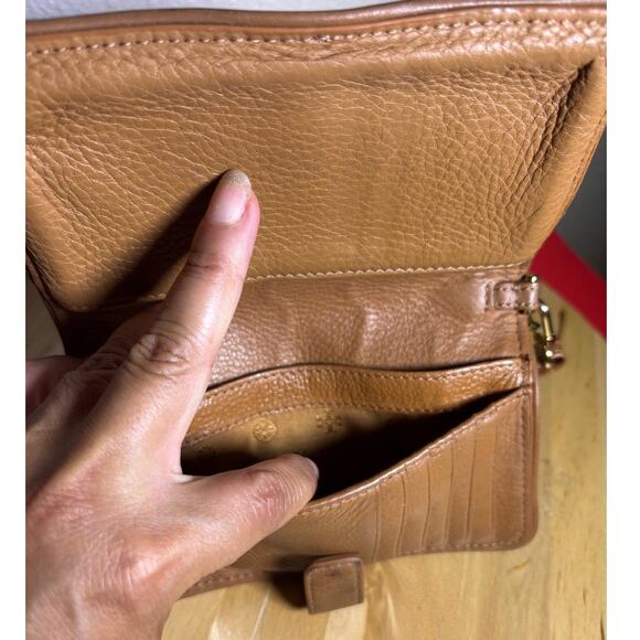 Tory Burch Brown Leather Wristlet Wallet phone case - Picture 5 of 8